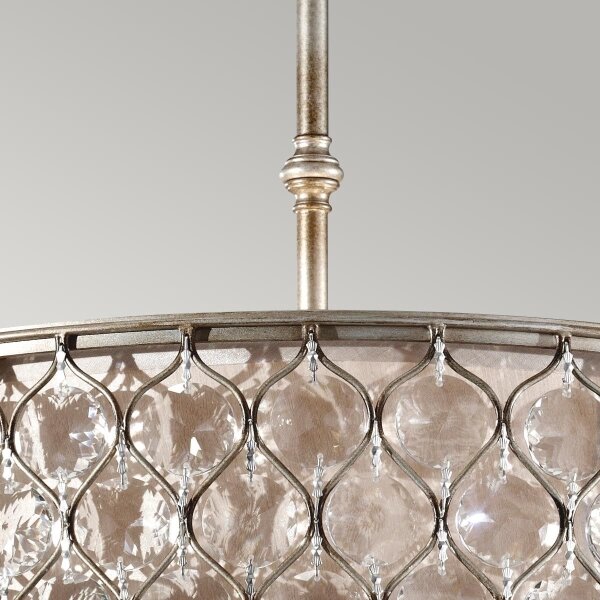 Feiss FE-LUCIA-P-E-2TR - Lampadario a sospensione con supporto rigido LUCIA 6xE27/60W/230V