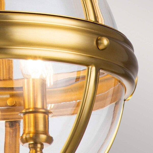 Feiss FE-ADAMS-3P-BB - Lampadario a sospensione con catena ADAMS 3xE14/60W/230V oro
