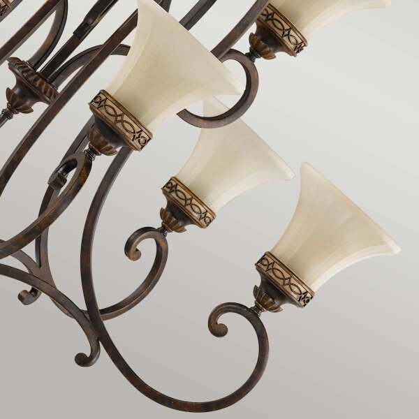 Feiss FE-DRAWING-ROOM9 - Lampadario a sospensione con catena DRAWING ROOM 9xE27/60W/230V