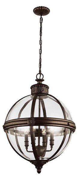 Feiss FE-ADAMS-4P-BRZ - Lampadario a sospensione con catena ADAMS 4xE14/60W/230V bronzo