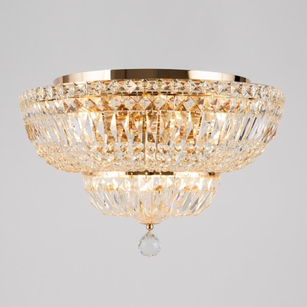Maytoni DIA100-CL-12-G - Plafoniera BASFOR 12xE14/60W/230V oro