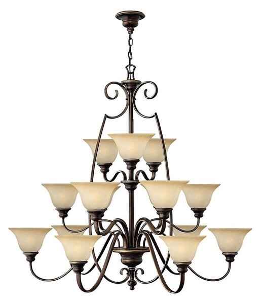 Hinkley HK-CELLO15 - Lampadario a sospensione con catena CELLO 15xE27/60W/230V
