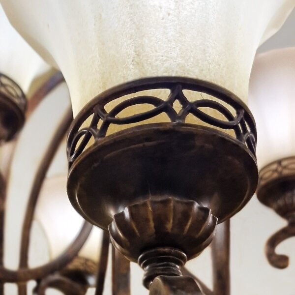 Feiss FE-DRAWING-ROOM9 - Lampadario a sospensione con catena DRAWING ROOM 9xE27/60W/230V
