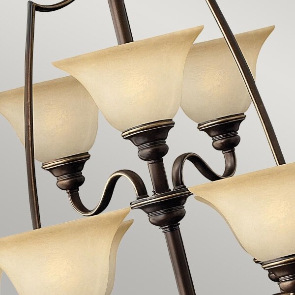 Hinkley HK-CELLO15 - Lampadario a sospensione con catena CELLO 15xE27/60W/230V
