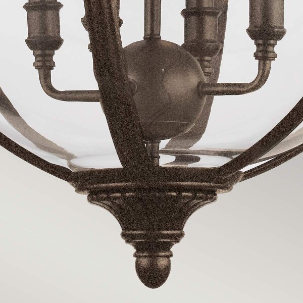 Feiss FE-ADAMS-4P-BRZ - Lampadario a sospensione con catena ADAMS 4xE14/60W/230V bronzo
