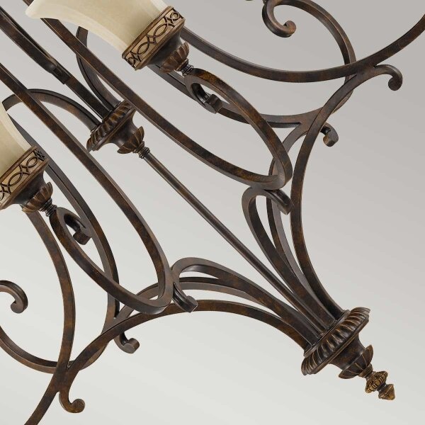 Feiss FE-DRAWING-ROOM9 - Lampadario a sospensione con catena DRAWING ROOM 9xE27/60W/230V