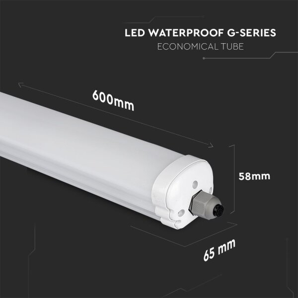 Lampada fluorescente tecnica LED G-SERIES LED/18W/230V 6500K IP65 60 cm