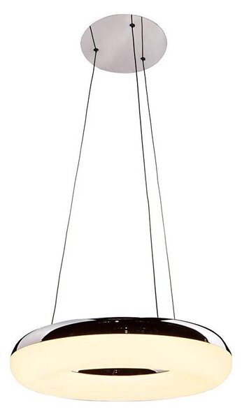 Lampadario LED a sospensione con filo LED/40W/230V 3000K diametro 40 cm cromo lucido