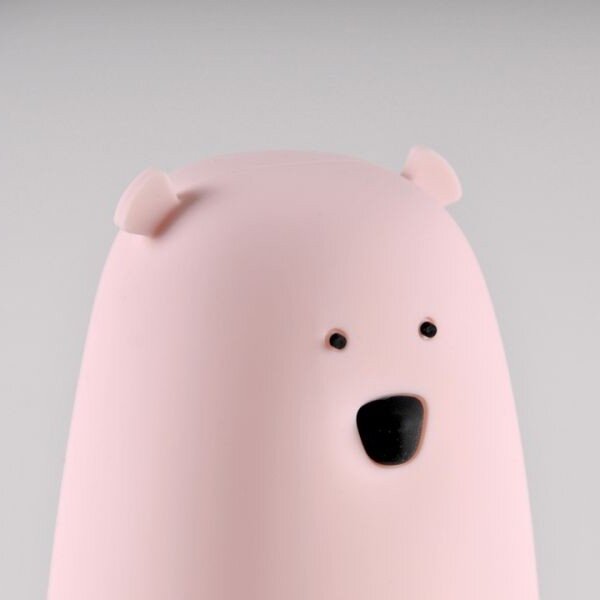 Lampada touch LED RGB per bambini BEAR LED/0,8W/5V rosa + USB