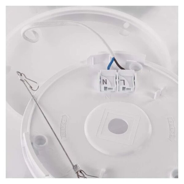 Plafoniera LED FLORI LED/18W/230V 4000K nero 29x29 cm