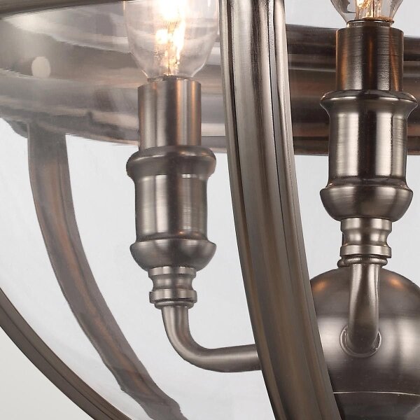 Feiss FE-ADAMS-3P-ANL - Lampadario a sospensione con catena ADAMS 3xE14/60W/230V bronzo