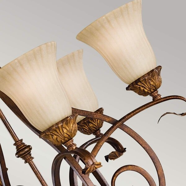 Feiss FE-SONOMAVALLEY6 - Lampadario a sospensione con catena SONOMA VALLEY 6xE27/60W/230V