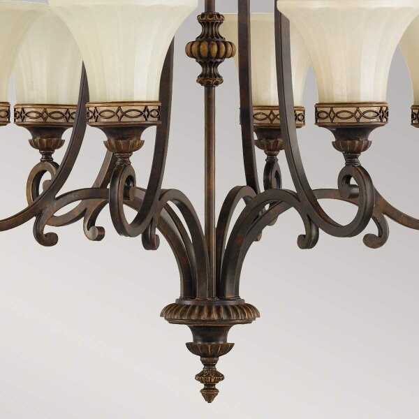 Feiss FE-DRAWING-ROOM6 - Lampadario a sospensione con catena DRAWING ROOM 6xE27/60W/230V