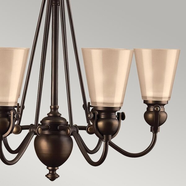 Hinkley HK-MAYFLOWER6 - Lampadario a sospensione con catena MAYFLOWER 6xE27/60W/230V
