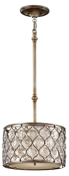 Feiss FE-LUCIA-P-C - Lampadario a sospensione con supporto rigido LUCIA 1xE27/60W/230V