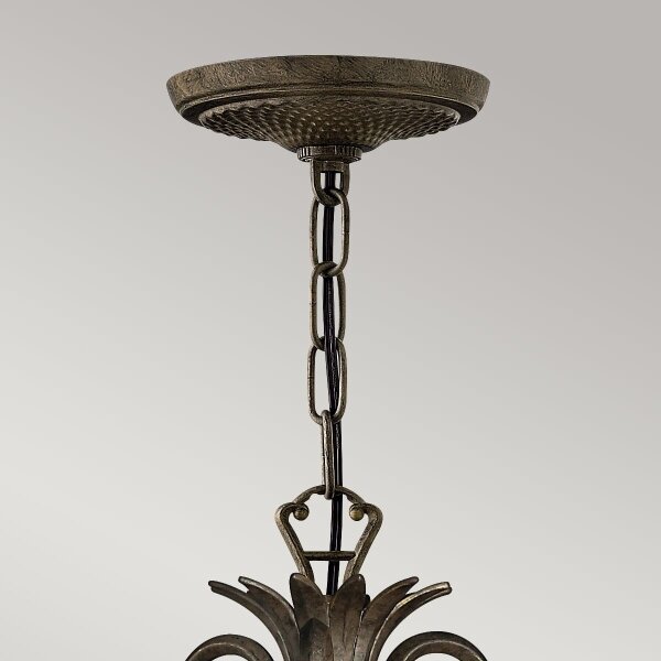 Hinkley HK-PLANT3-PZ - Lampadario a sospensione con catena PLANTATION 4xE14/40W/230V bronzo