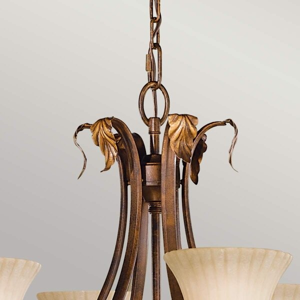 Feiss FE-SONOMAVALLEY6 - Lampadario a sospensione con catena SONOMA VALLEY 6xE27/60W/230V