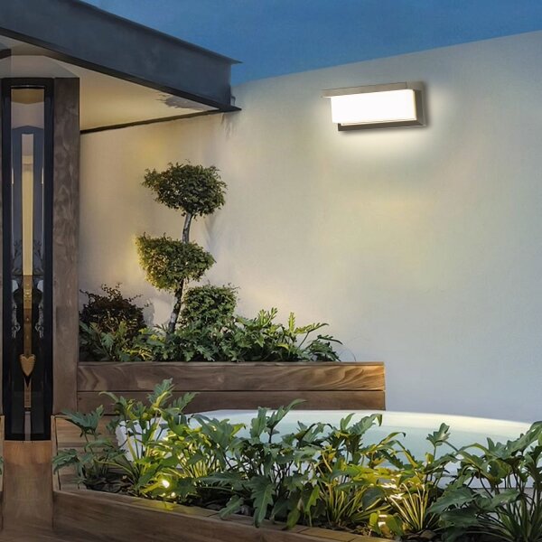 Brilagi - Applique a LED da esterno BRICKY LED/12W/230V grigio IP54