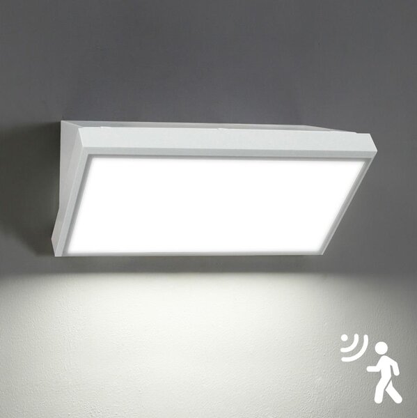 Brilagi-LED Lampada da parete per esterni con sensore TRIANGLE LED/20W/230V bianca IP65