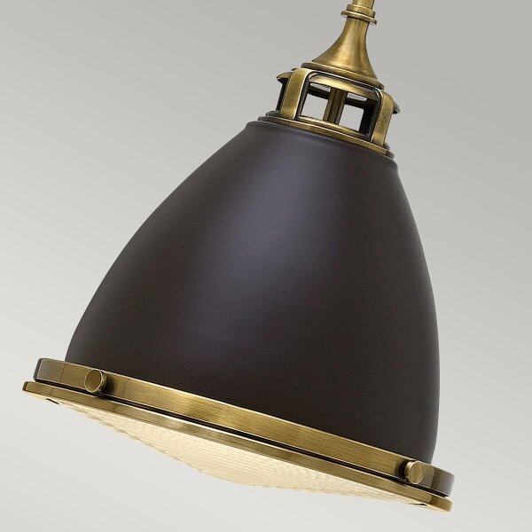 Hinkley HK-AMELIA-P-M-RB - Lampadario a sospensione con supporto rigido AMELIA 1xE27/60W/230V bronzo
