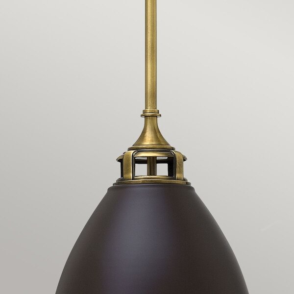 Hinkley HK-AMELIA-P-M-RB - Lampadario a sospensione con supporto rigido AMELIA 1xE27/60W/230V bronzo