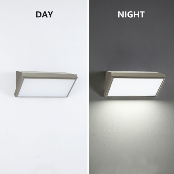 Brilagi-LED Applique da esterno con sensore TRIANGLE LED/20W/230V, grigio, IP65