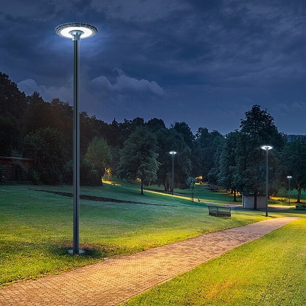 Brilagi-LED Lampione stradale da esterno con palo 3 m URBANSPARK LED/120W/230V antracite IP65