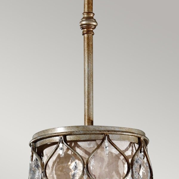 Feiss FE-LUCIA-P-D - Lampadario a sospensione con supporto rigido LUCIA 1xE27/60W/230V