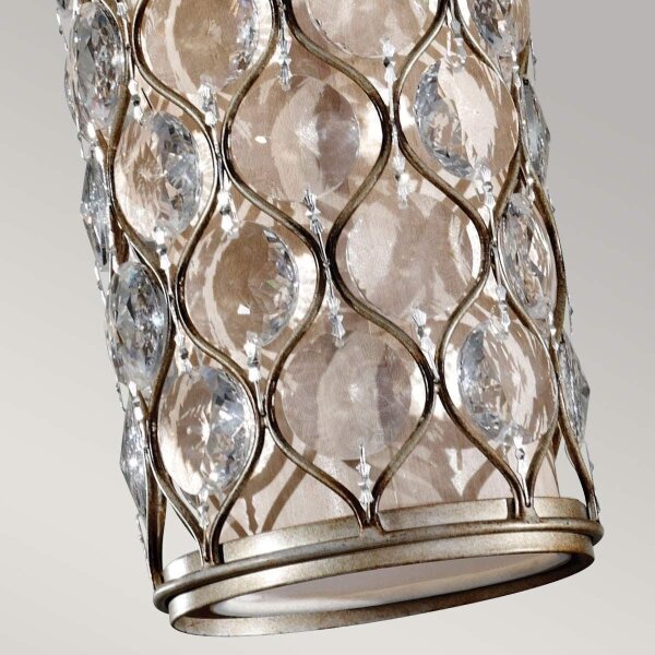 Feiss FE-LUCIA-P-D - Lampadario a sospensione con supporto rigido LUCIA 1xE27/60W/230V
