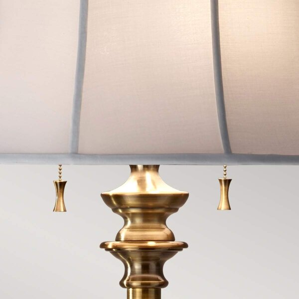 Feiss FE-STATEROOM-FL-BB - Lampada con piedistallo STATEROOM 2xE27/60W/230V ottone