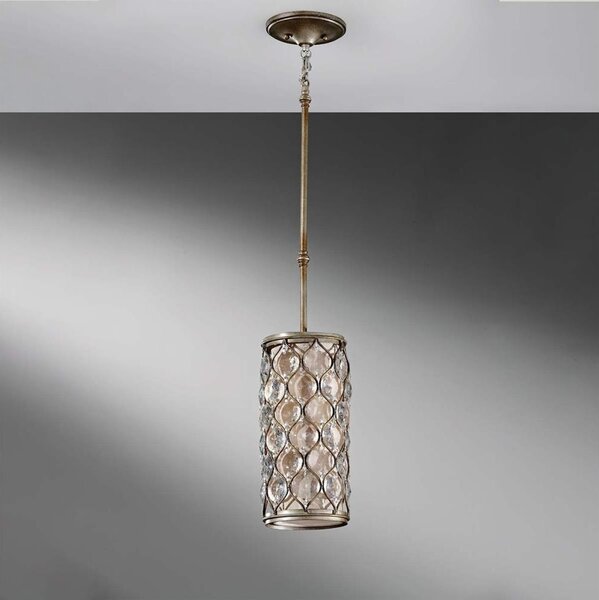 Feiss FE-LUCIA-P-D - Lampadario a sospensione con supporto rigido LUCIA 1xE27/60W/230V
