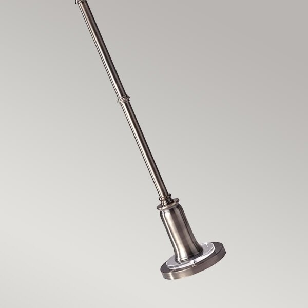 Feiss FE-STATEROOM-FL-AN - Lampada con piedistallo STATEROOM 2xE27/60W/230V argento
