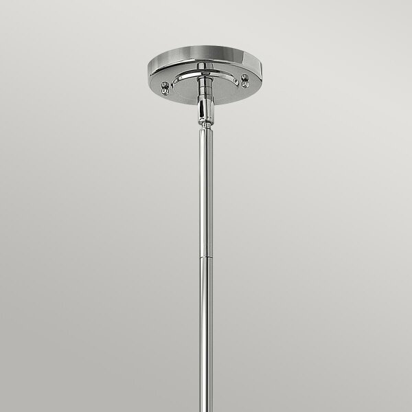 Hinkley HK-AMELIA-P-M-CM - Lampadario a sospensione con supporto rigido AMELIA 1xE27/60W/230V cromo lucido