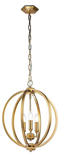 Feiss FE-CORINNE-3P-M-BB - Lampadario a sospensione con catena CORINNE 3xE14/60W/230V