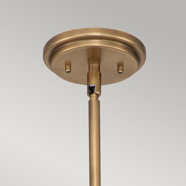 Hinkley HK-AMELIA-P-M-HB - Lampadario a sospensione con supporto rigido AMELIA 1xE27/60W/230V ottone