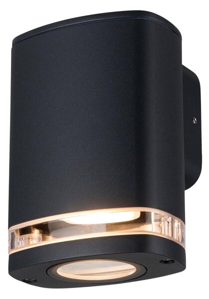 Kanlux 38884 - Applique da esterno ZEVI 1xGU10/10W/230V IP54 nero