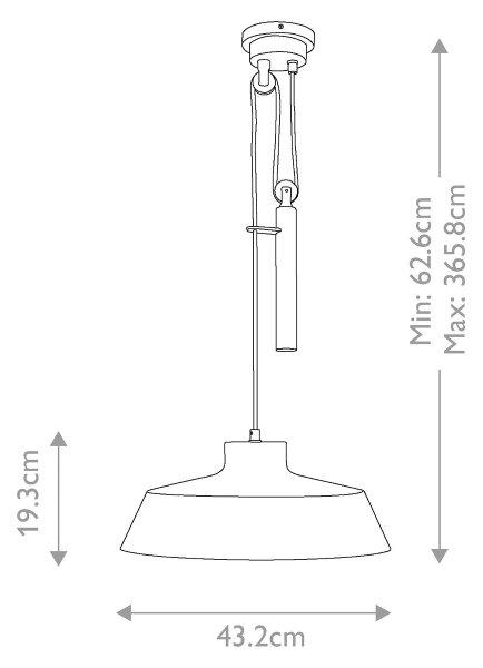Feiss FE-CANDOR-P - Lampadario a sospensione con filo CANDOR 1xE27/60W/230V