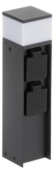 Kanlux 38763-Lampada da esterno con 2 prese DASTEN 1xG9/11W/230V 30 cm IP44 nero