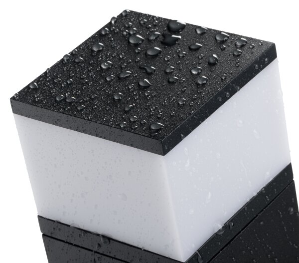 Kanlux 38763-Lampada da esterno con 2 prese DASTEN 1xG9/11W/230V 30 cm IP44 nero