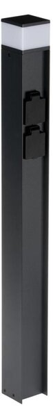 Kanlux 38767-Lampada da esterno con 2 prese DASTEN 1xG9/11W/230V 80 cm IP44 nero