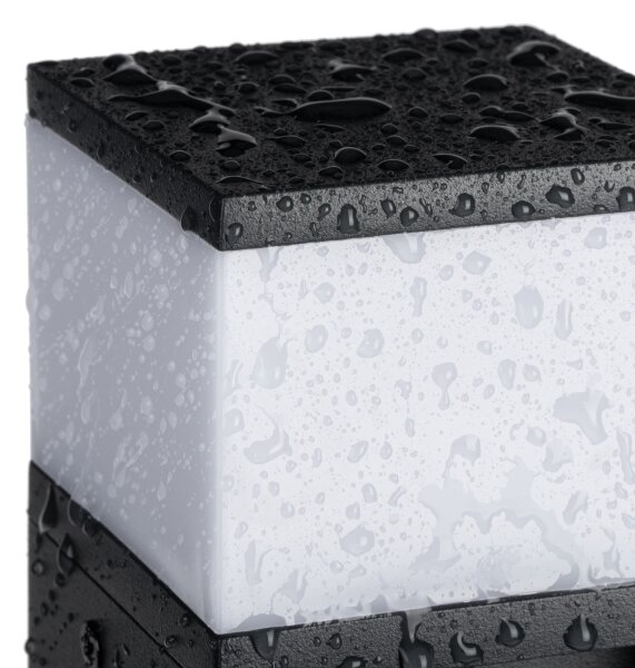 Kanlux 38763-Lampada da esterno con 2 prese DASTEN 1xG9/11W/230V 30 cm IP44 nero