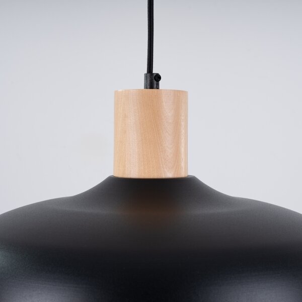 Sollux SL.1324 - Lampadario a sospensione con filo INDY 1xE27/15W/230V diametro 38 cm nero