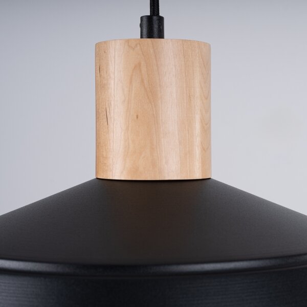 Sollux SL.1322 - Lampadario a sospensione con filo FANO 1xE27/15W/230V diametro 34 cm nero