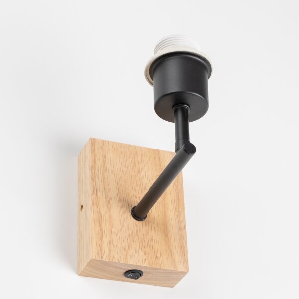 Brilagi - Applique NUBILA WOOD 1xE27/25W/230V quercia/nero