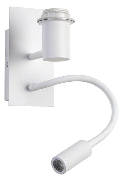 Brilagi - LED Lampada flessibile da muro NUBILA 1xE27/25W/230V + LED/3W bianco