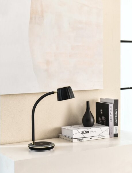 Immax NEO 08996L - Lampada da tavolo LED dimmerabile con un ricarica wireless PERLA LED/6W/230V
