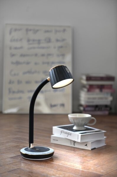 Immax NEO 08996L - Lampada da tavolo LED dimmerabile con un ricarica wireless PERLA LED/6W/230V
