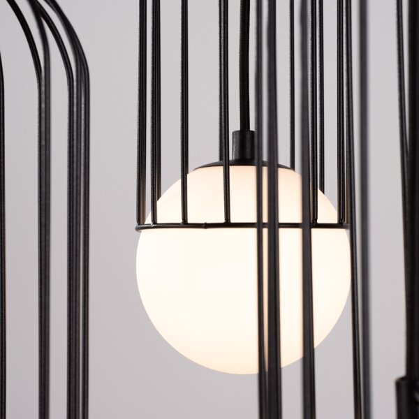 Sollux SL.1336 - Lampadario a sospensione con filo BRINA 3xG9/8W/230V nero