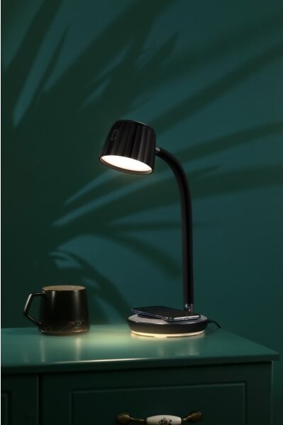 Immax NEO 08996L - Lampada da tavolo LED dimmerabile con un ricarica wireless PERLA LED/6W/230V