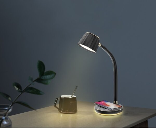 Immax NEO 08996L - Lampada da tavolo LED dimmerabile con un ricarica wireless PERLA LED/6W/230V